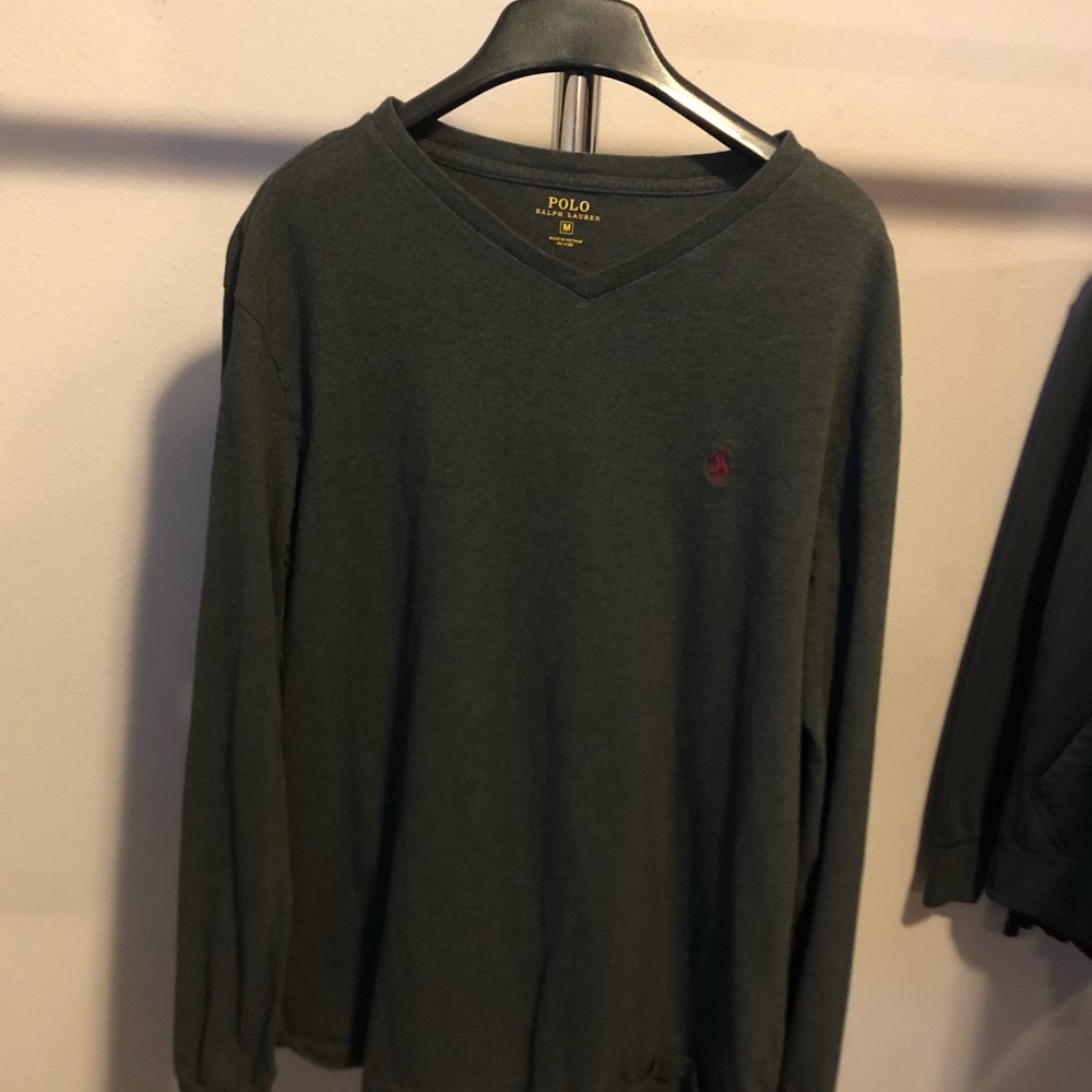 Men’s V-neck Long Sleeve T-Shirt